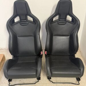 RECARO SPORTSTER CS 'RENAULT SPORT' VERSION SEATS - BLACK LEATHER