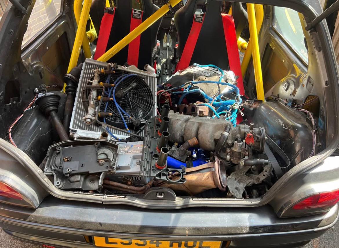 Renault Clio 16v Track-Prepped Rolling Shell – Welded Cage & Upgrades - Image 6